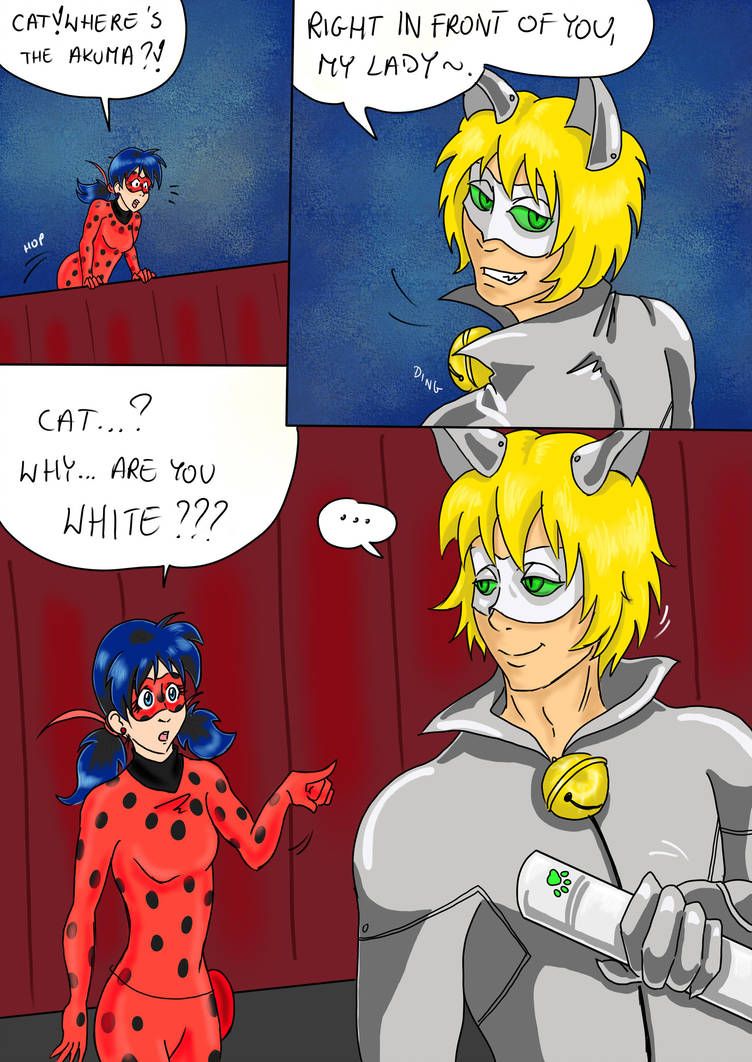 Ladybug vs Chat (Noir) Blanc page 2 by Ankyuubi Ladybug
