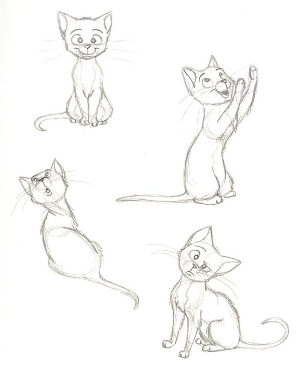 cat sketches by PixarVixen on deviantART Cat drawing