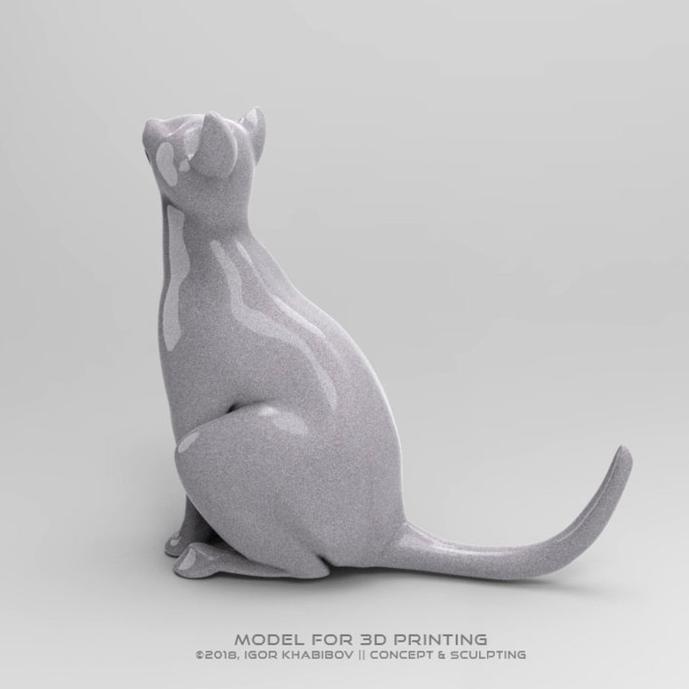 The Cat (3D PRINTING) CGTrader