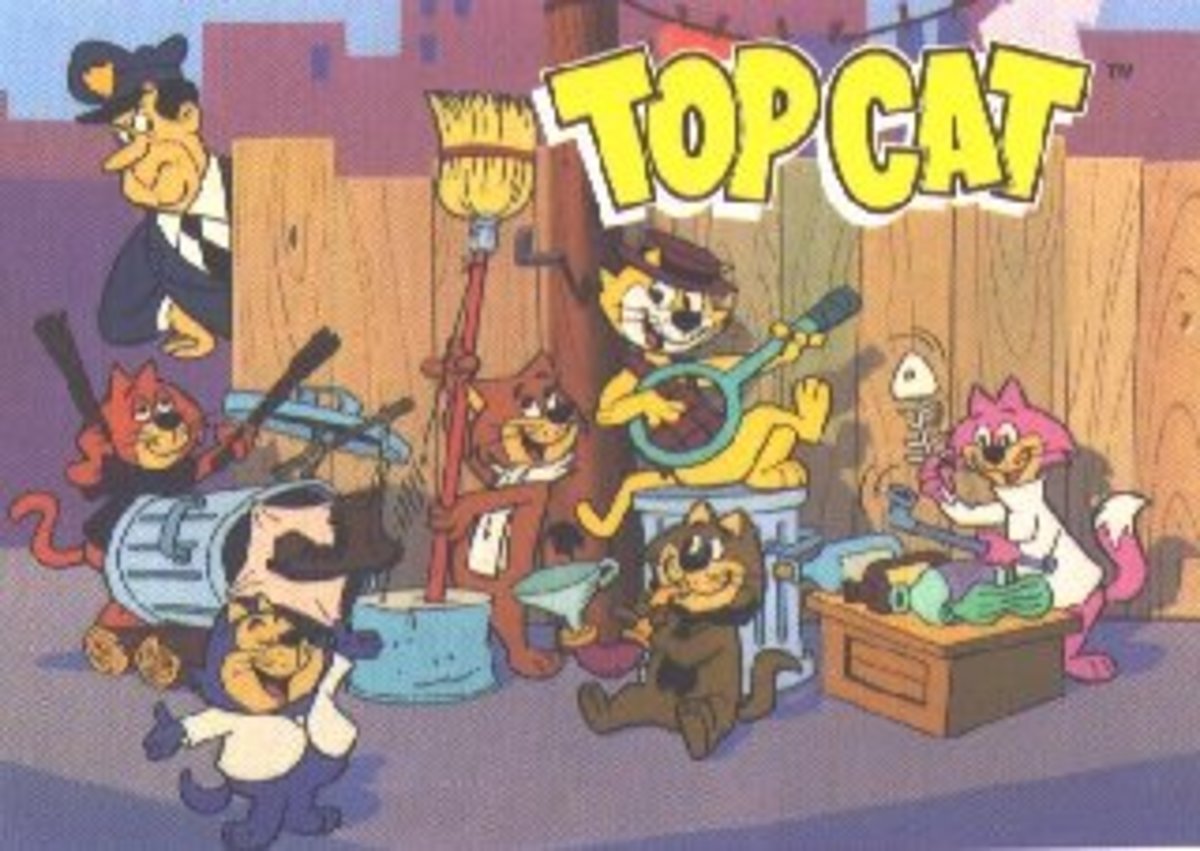 Top Ten TV Cartoon Characters from the 1950s and 1960s