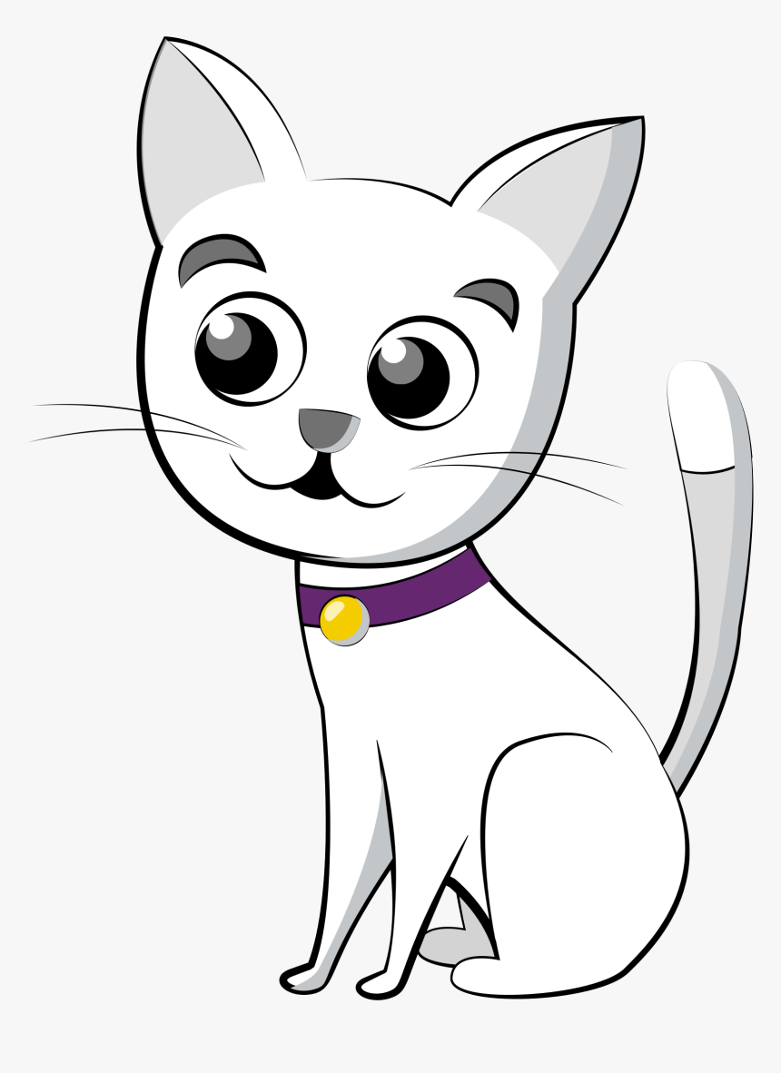 White Cat Cartoon Pictures