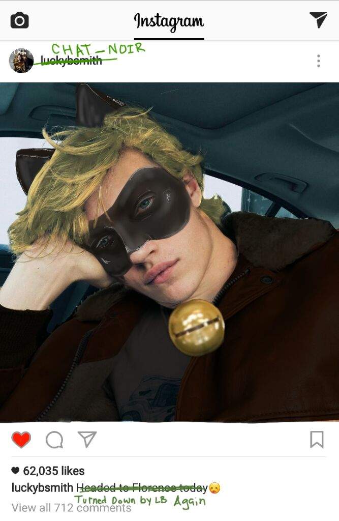 Lucky Blue Smith is slick enough to be Chat Noir
