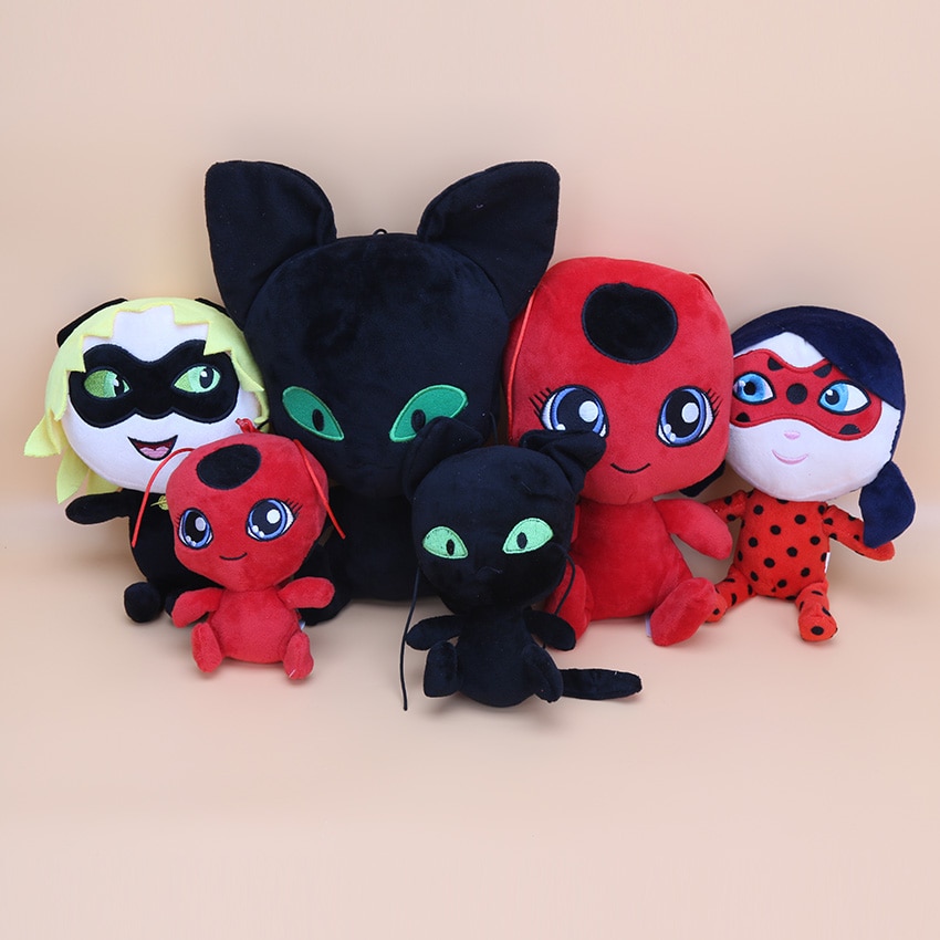 15cm 24cm 30cm Ladybug Adrien Cat Noir Agreste Figure Toys