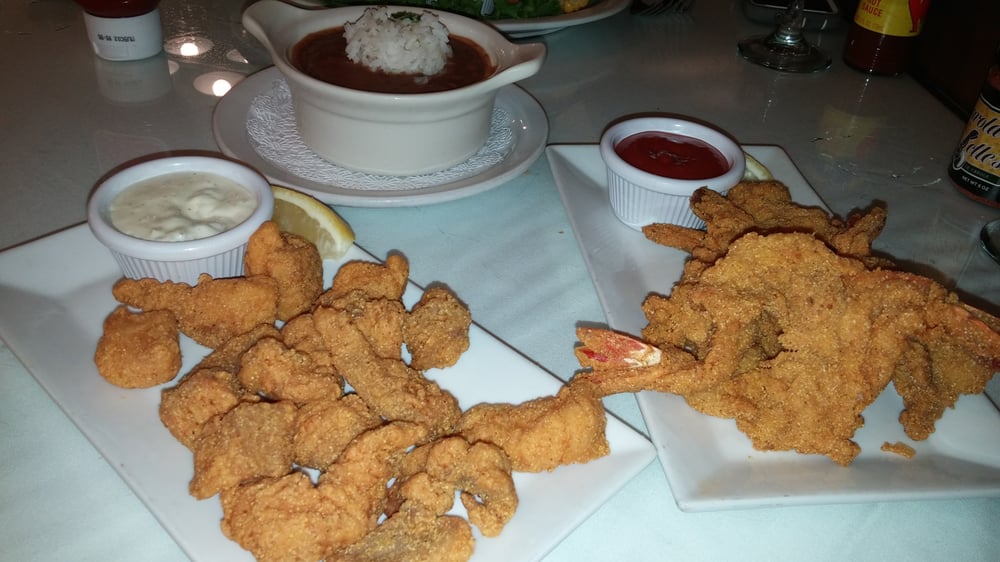 Catfish nuggets, Jumbo shrimp and red beans and rice Yelp