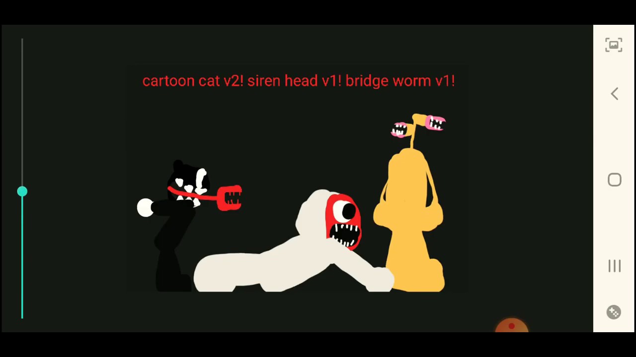 v2 cartoon cat siren head and bridge worm v1 YouTube