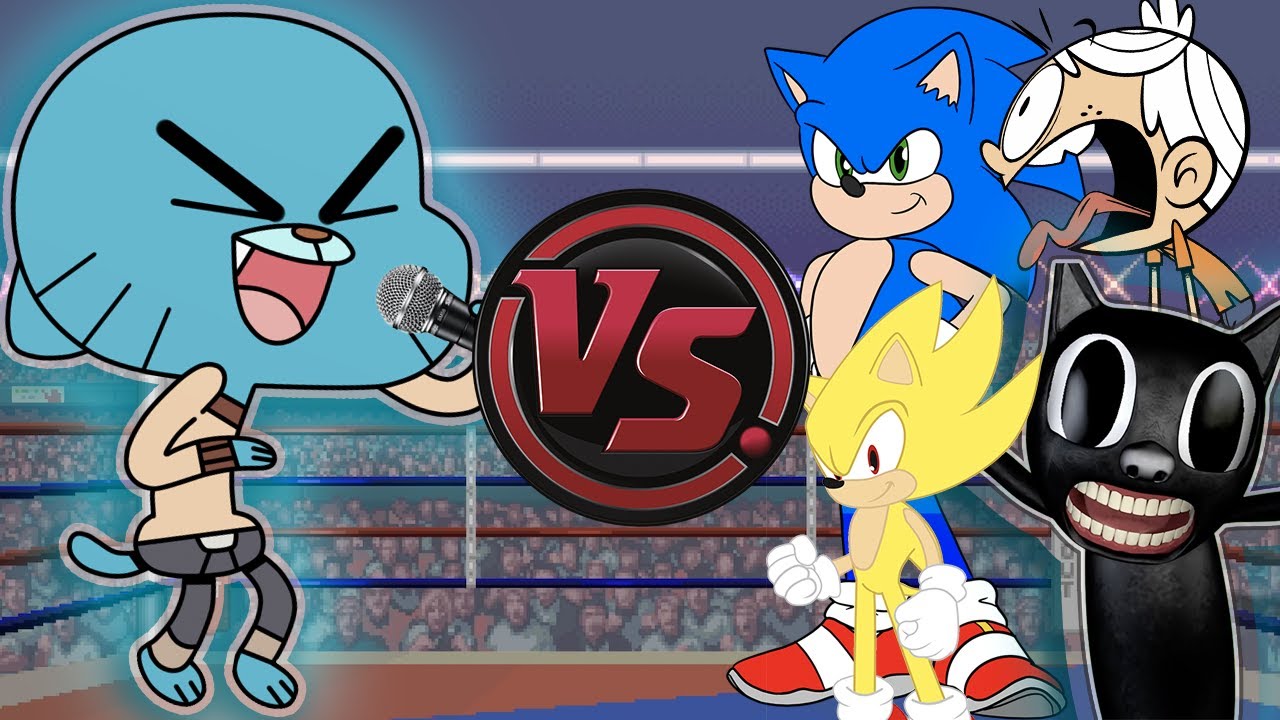 GUMBALL RAP CONCERT! (Gumball vs Cartoon Cat, Sonic