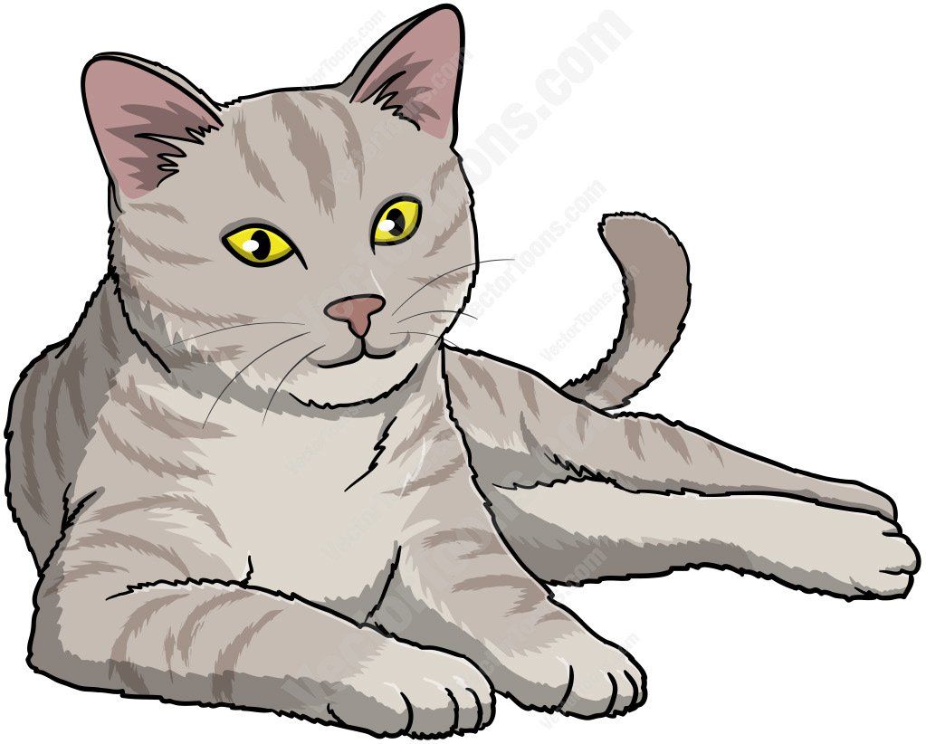 a cat laying down clip art Yahoo Image Search Results