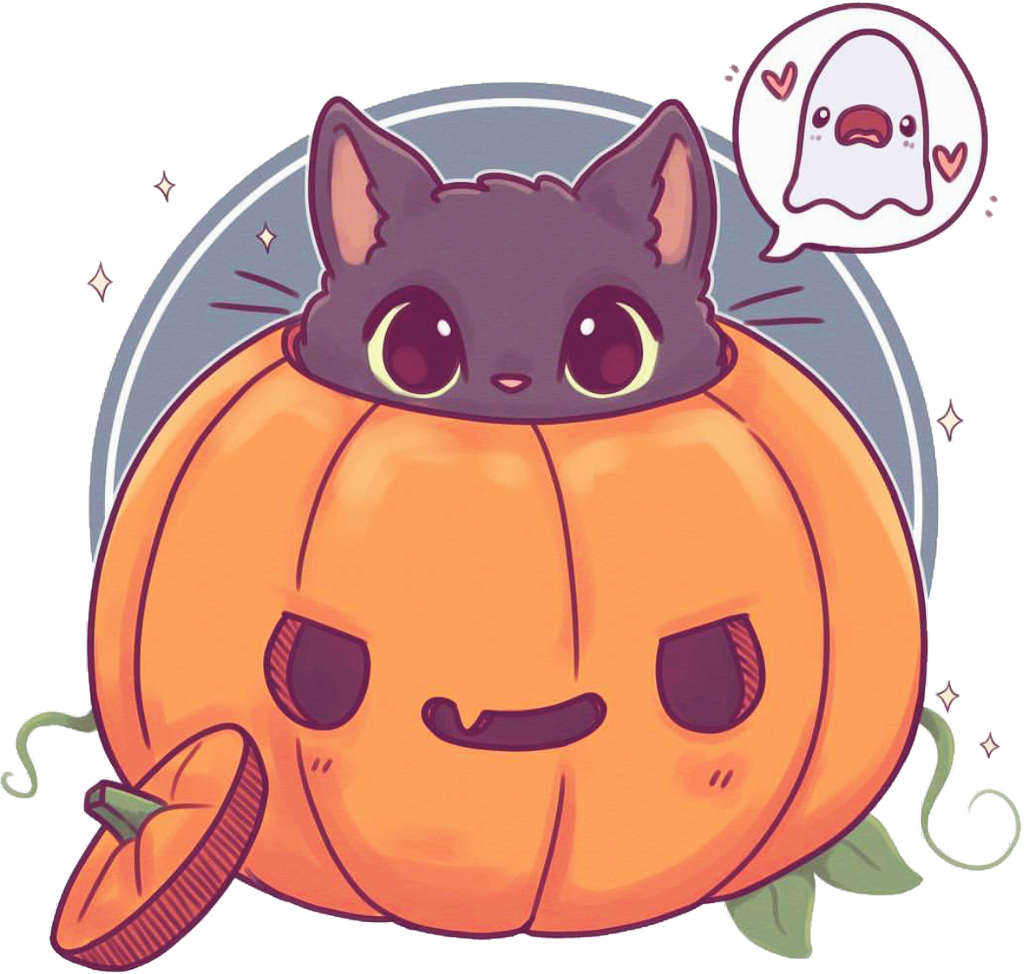 Halloween Cute Cat Drawing , Transparent Cartoon Jing.fm