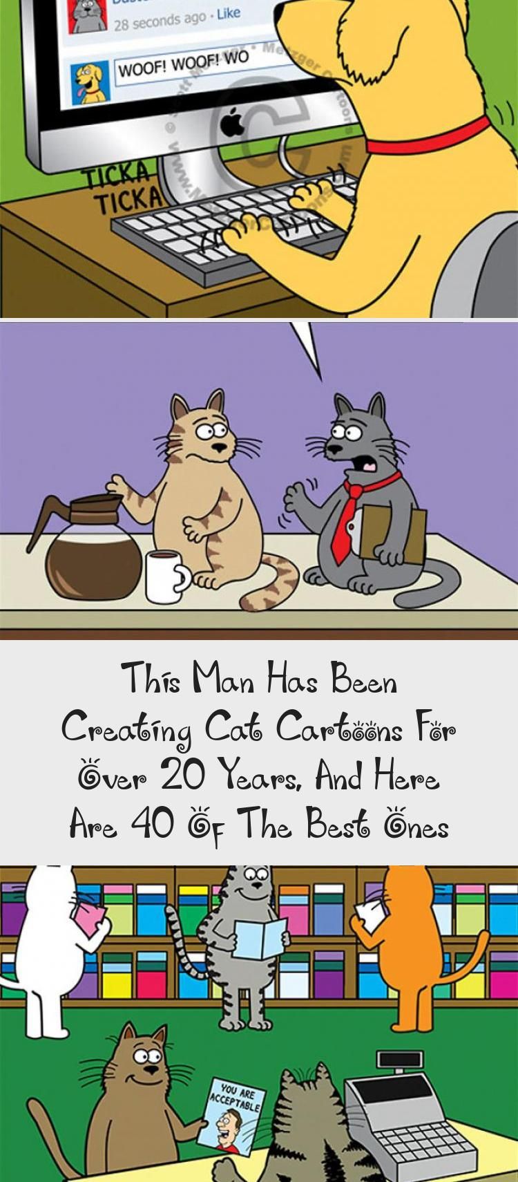 This Man Has Been Creating Cat Cartoons For Over 20 Years