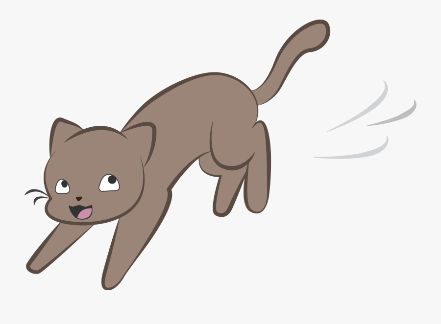 Cartoon Cat Cat Running Clipart , Free Transparent Clipart