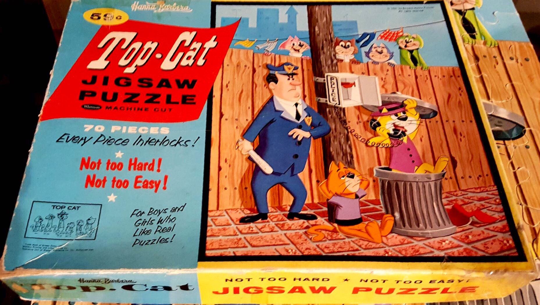 TOP CAT Vintage Puzzle 1970s Comic Book Cartoon Character