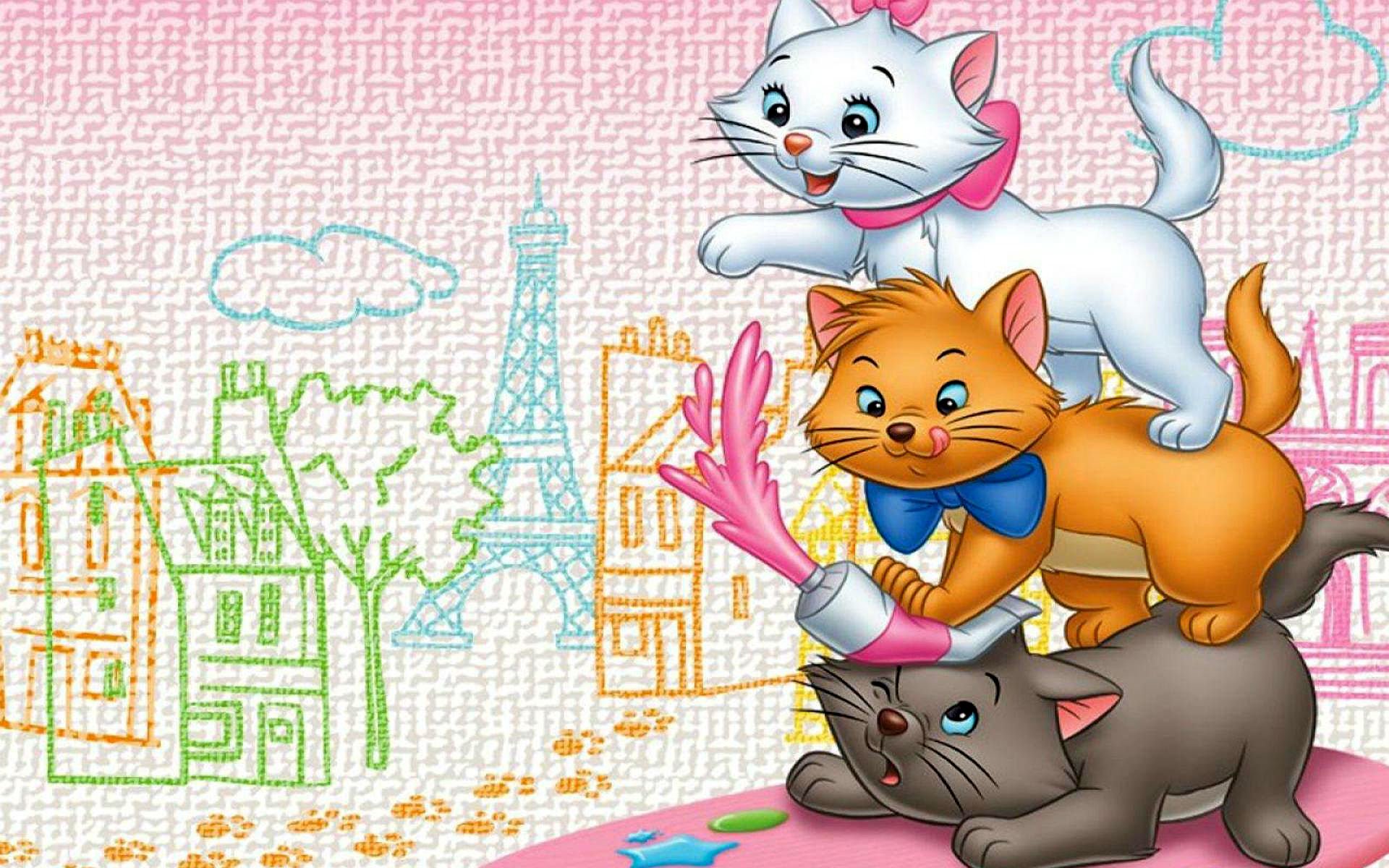 the, Aristocats, Animation, Cartoon, Cat, Cats, Family