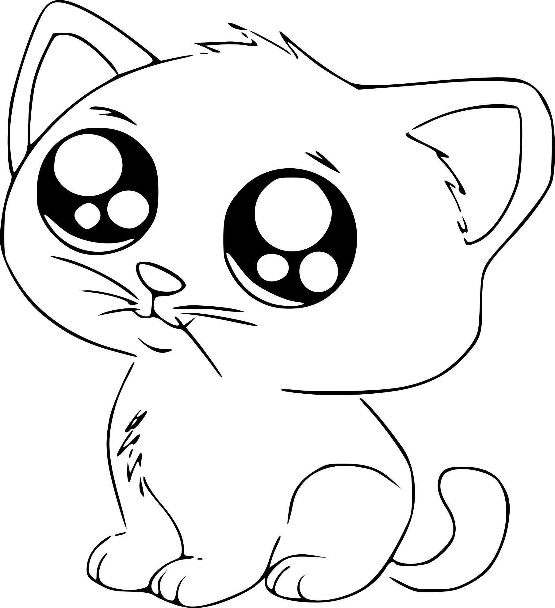 Manga cat coloring pages coloring manga pages in 2020
