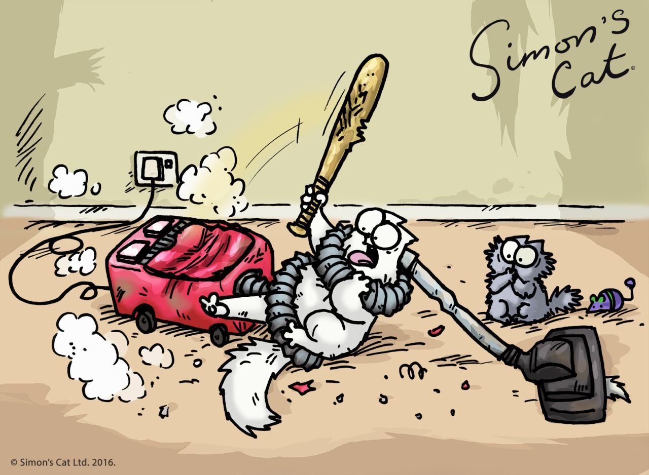 It’s Alive!!! Simon’s Cat fights the monster in our brand
