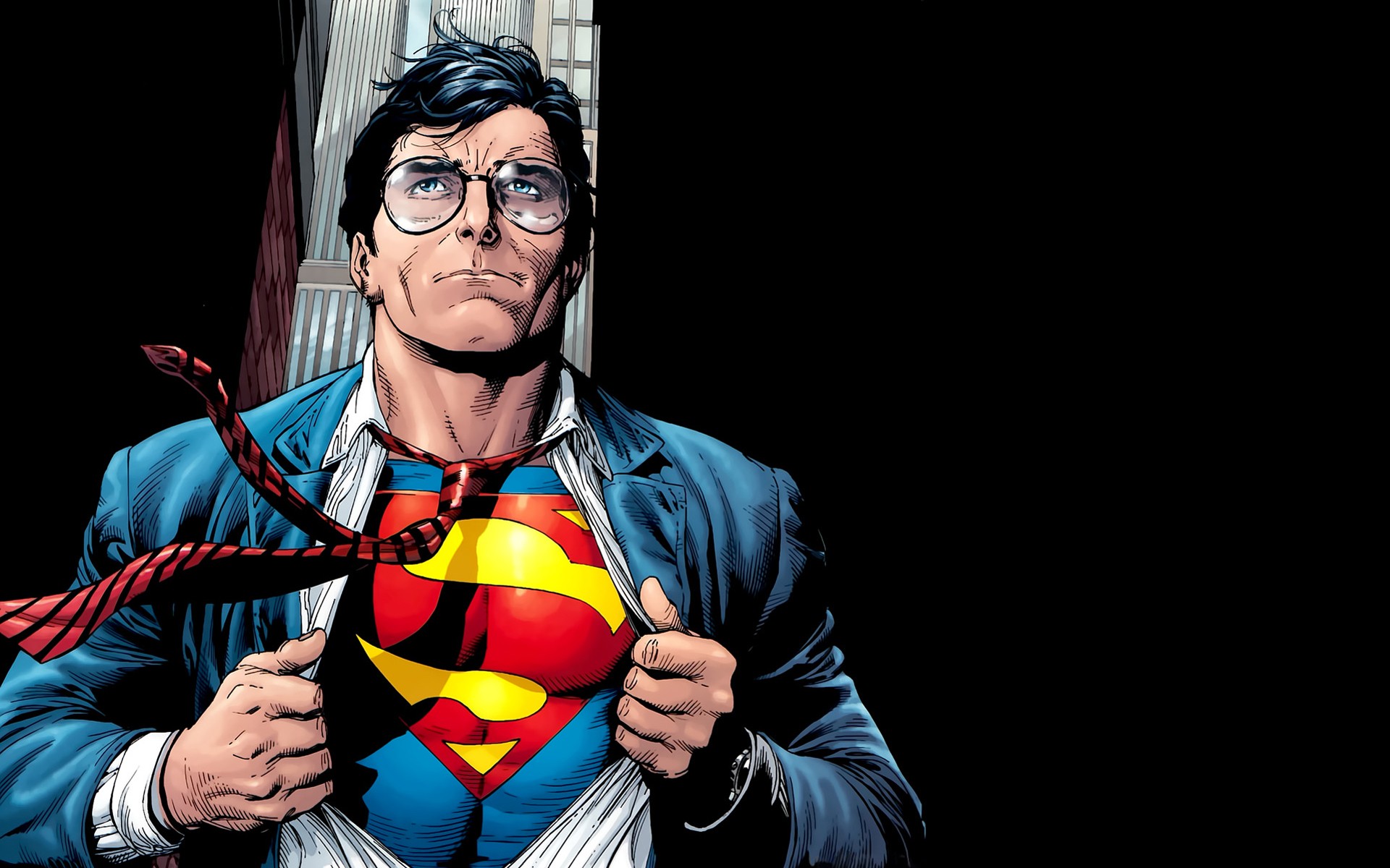 superman, Glasses, Black Wallpapers HD / Desktop and