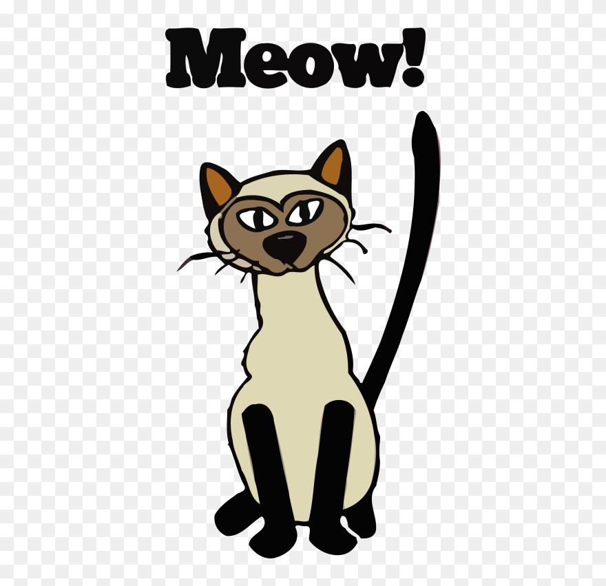 Cat Meowing Clip Art Png Download (5204187) PinClipart