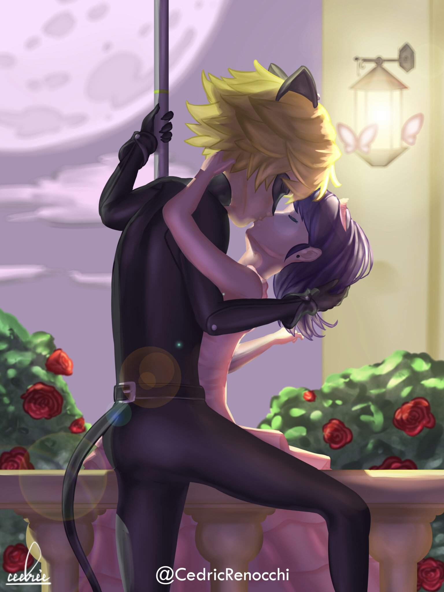 Sweet Kiss of Cat Noir and Miraculous Amino