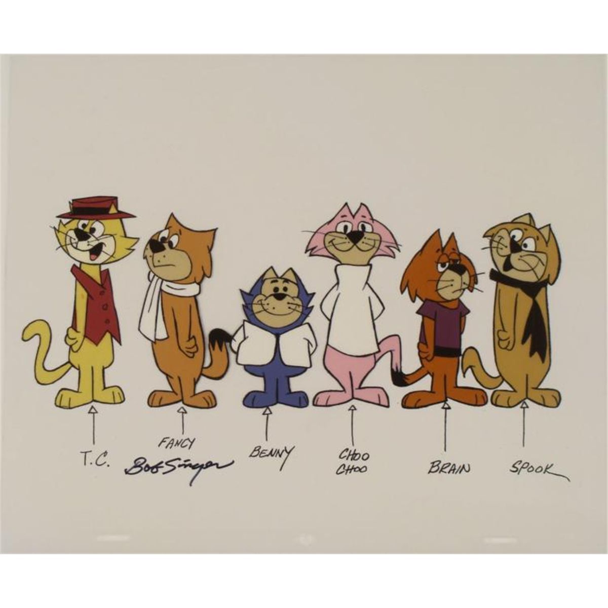 Top Cat & Friends Signed Orig Model Cel Animation Art