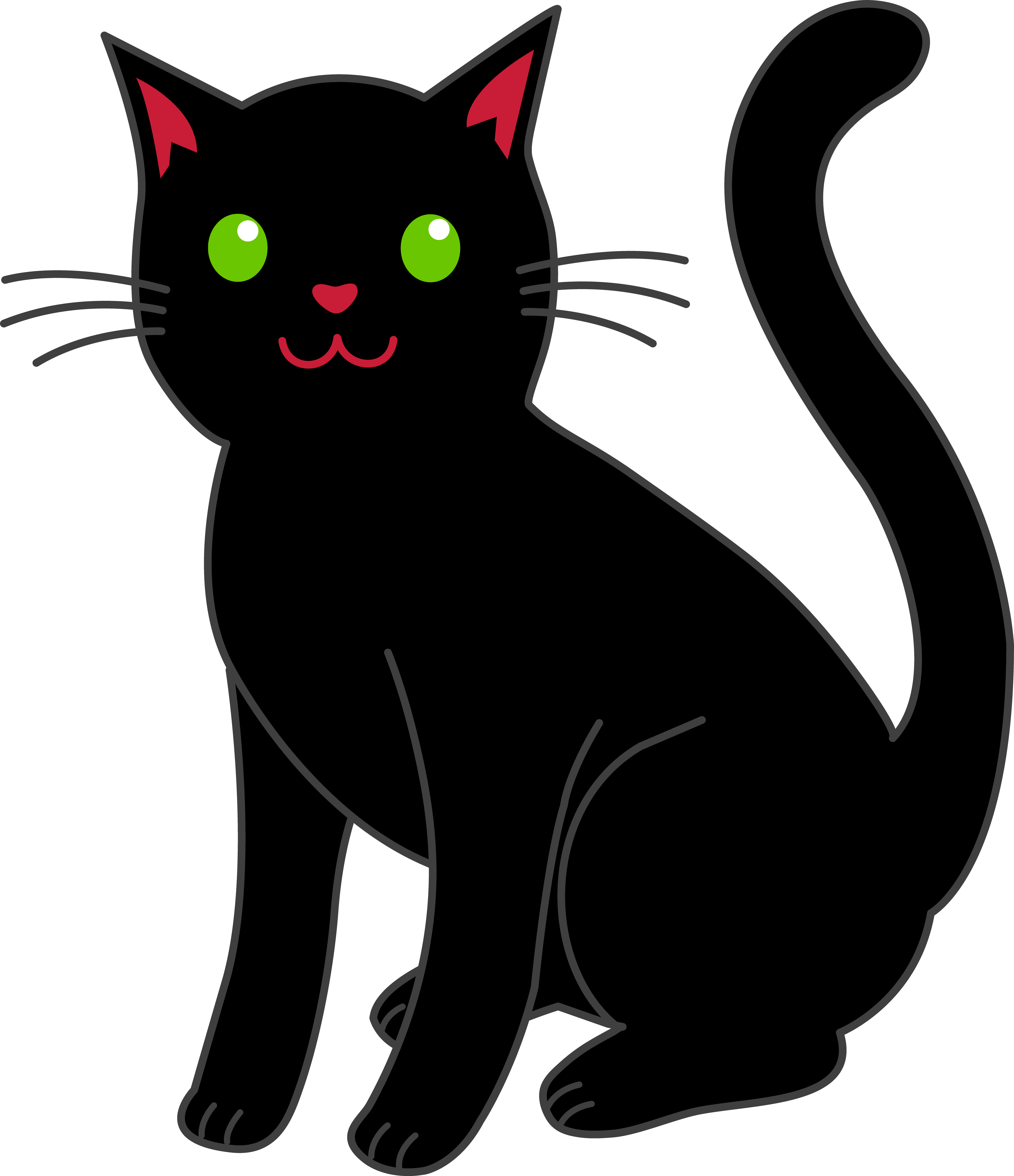 Black Cat Cartoon Cliparts.co