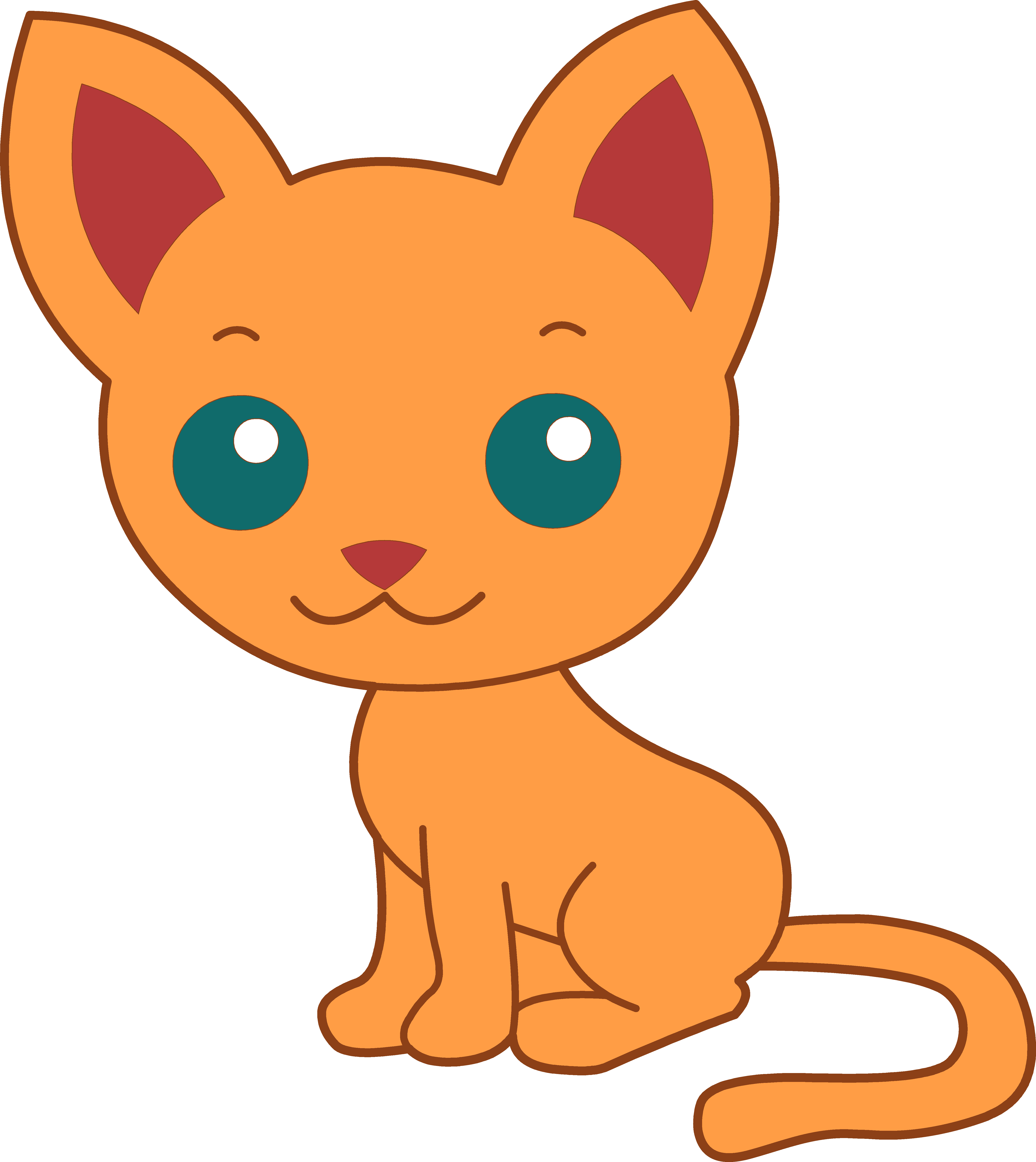 Orange Cartoon Cats Cliparts.co