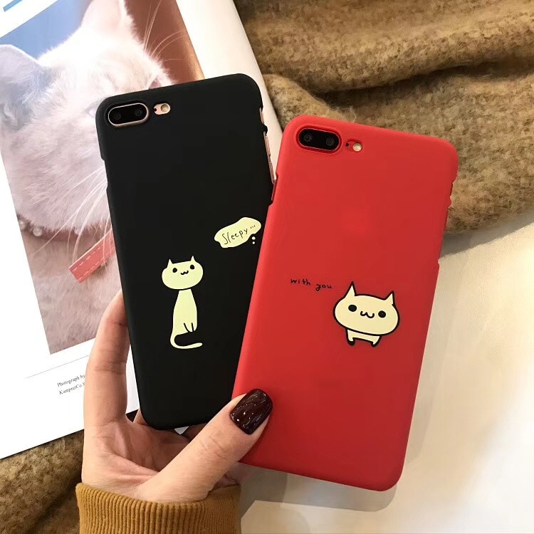 Cartoon Cute Cat Phone Case Cover Funda for iPhone 6 6S 7