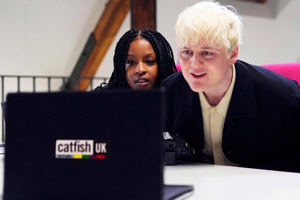 Catfish UK hosts Julie Adenuga and Oobah Butler on