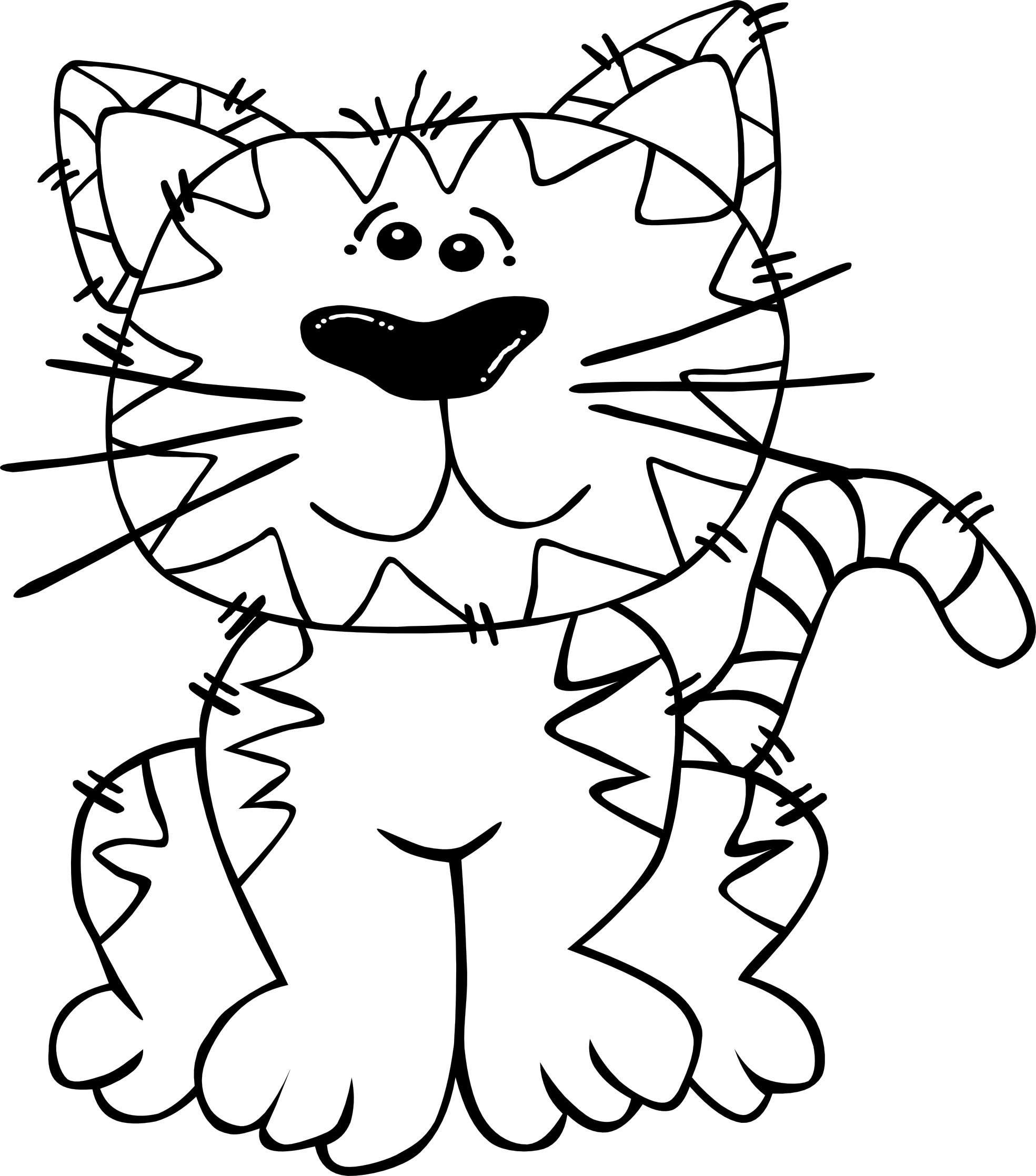 Black And White Cat Cartoon Pictures Free download on