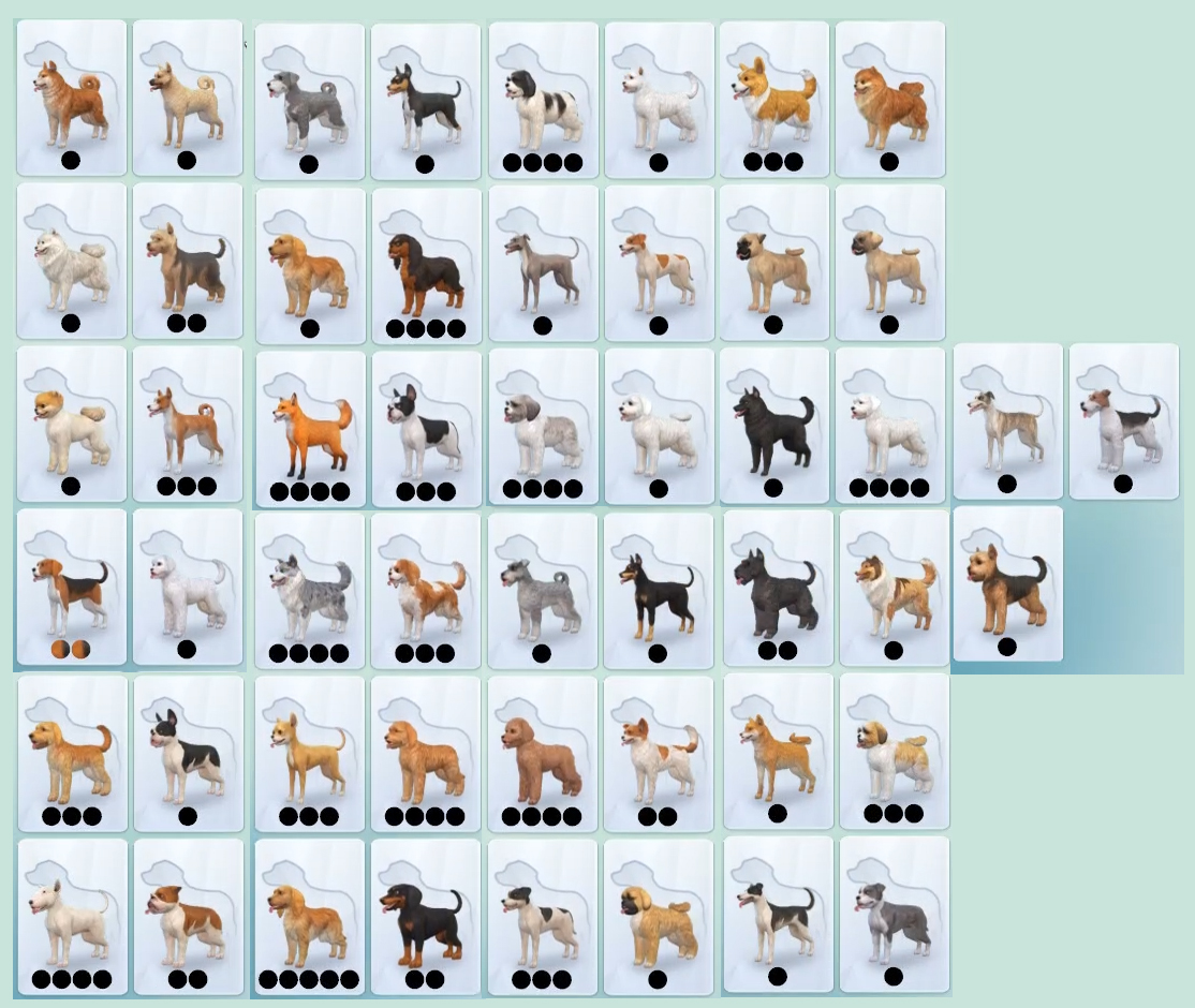 The Sims 4 Cats & Dogs ALL Breeds and Filters