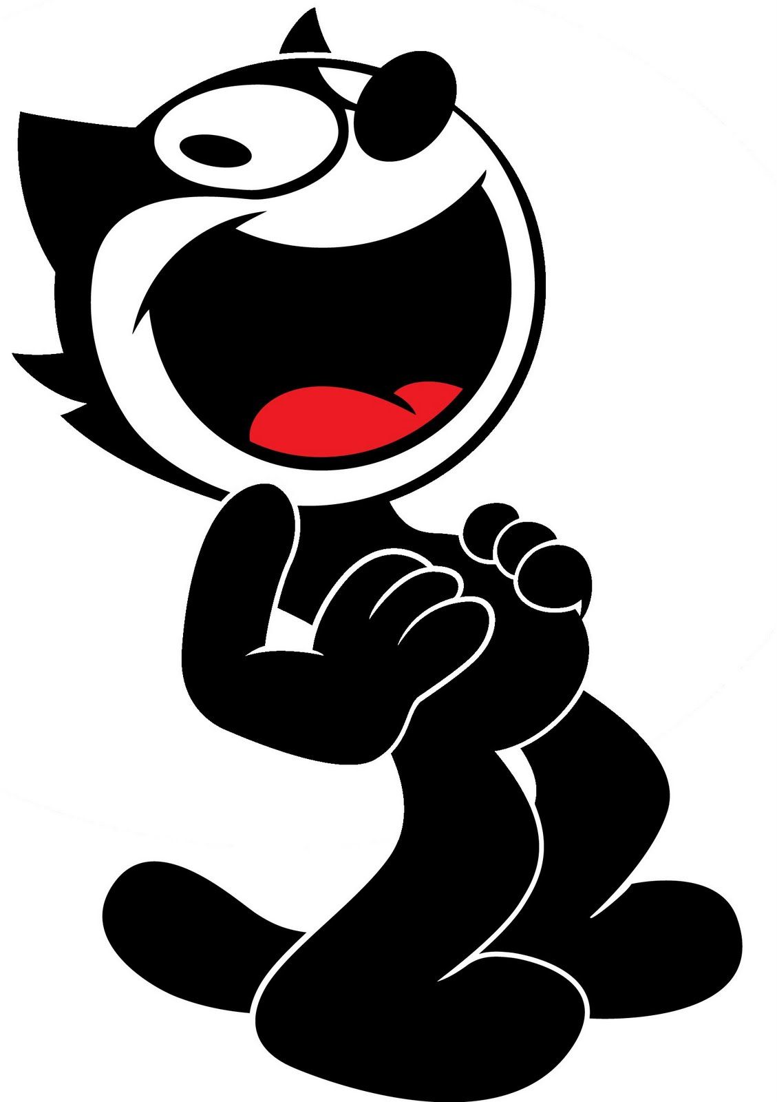 felix the cat pics Felix the Cat holding his belly and