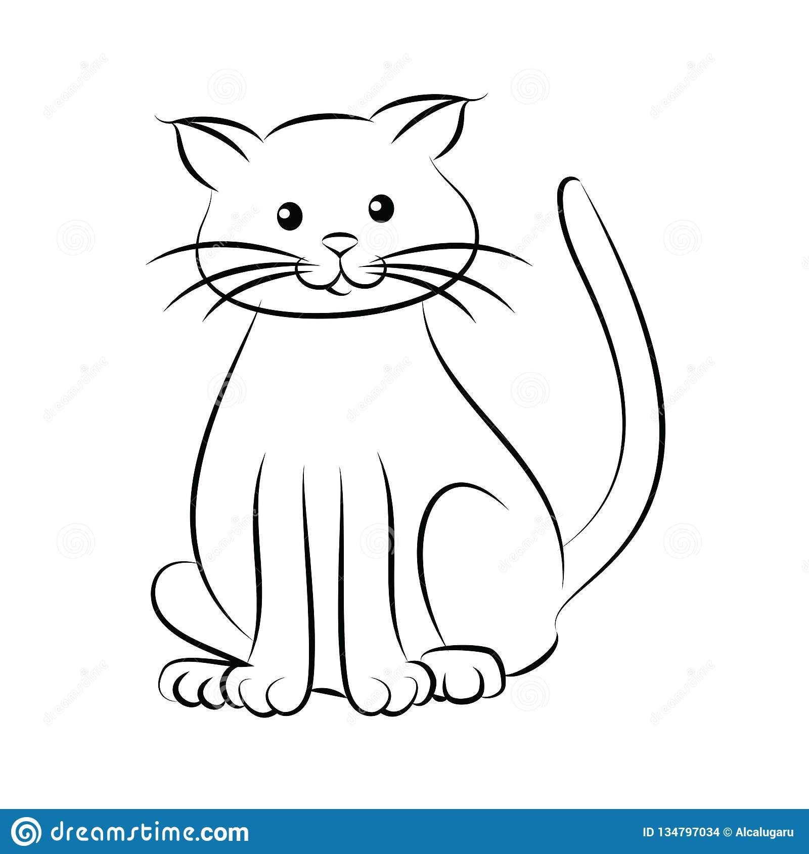 Cute Cat Coloring Pages Pictures