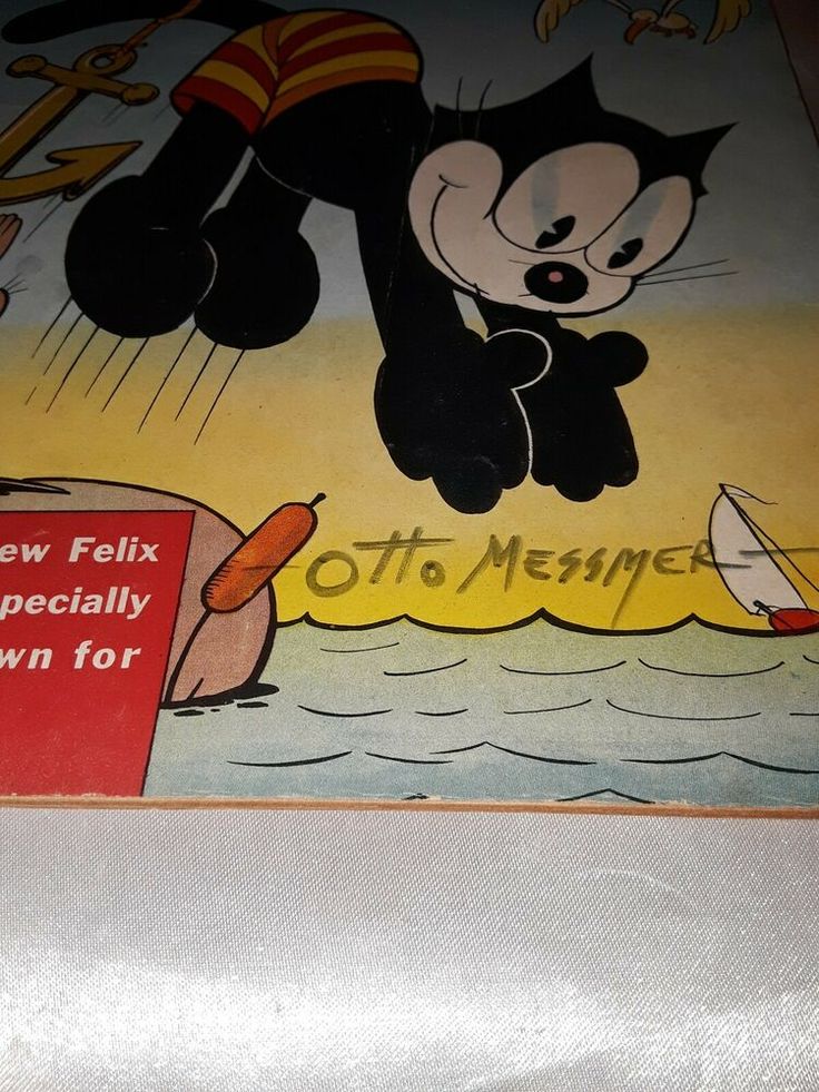 FELIX THE CAT COMIC BOOK 4 AUTOGRAOHED BY OTTO MESSEMER