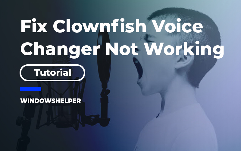 [Fix] Clownfish Voice Changer Not Working WindowsHelper