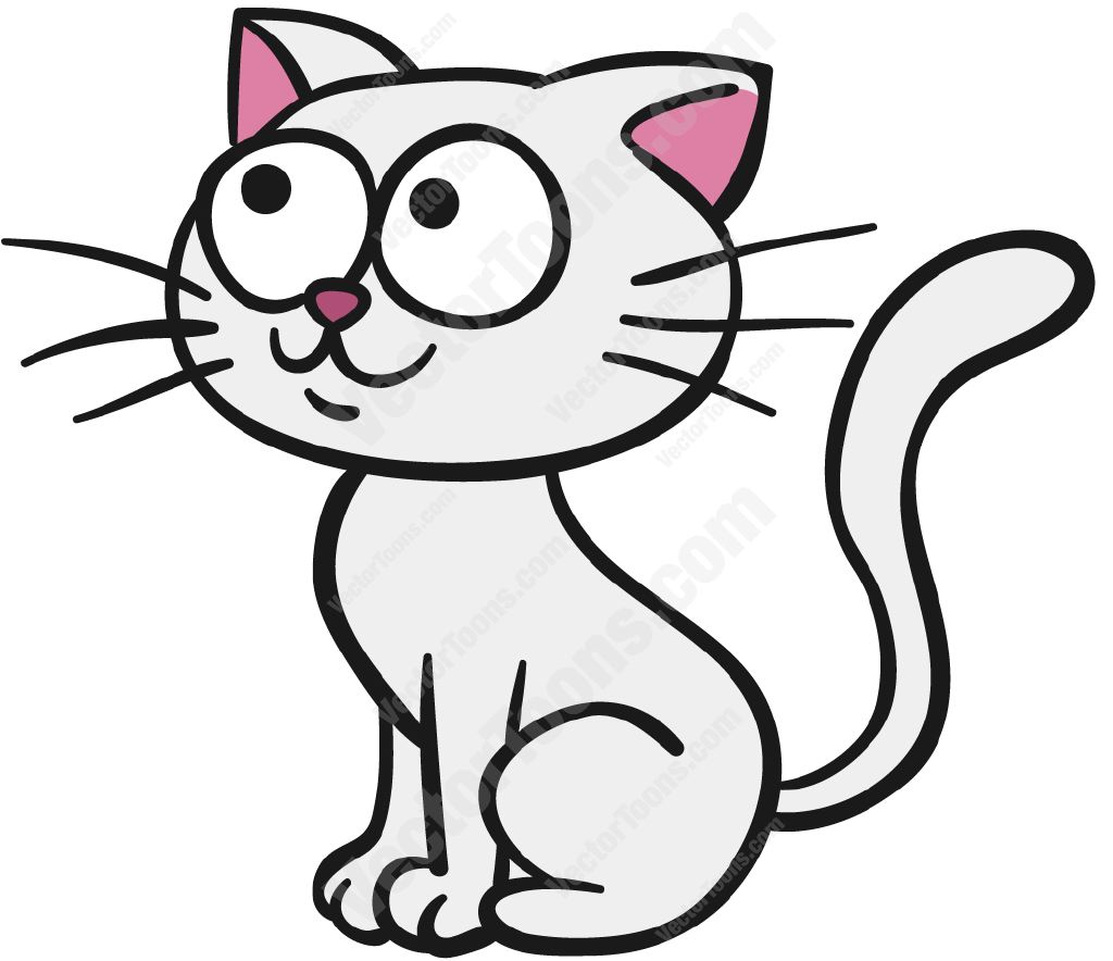White Cartoon Cat ClipArt Best