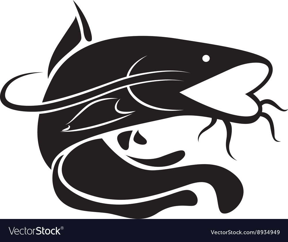 Graphic catfish Royalty Free Vector Image VectorStock