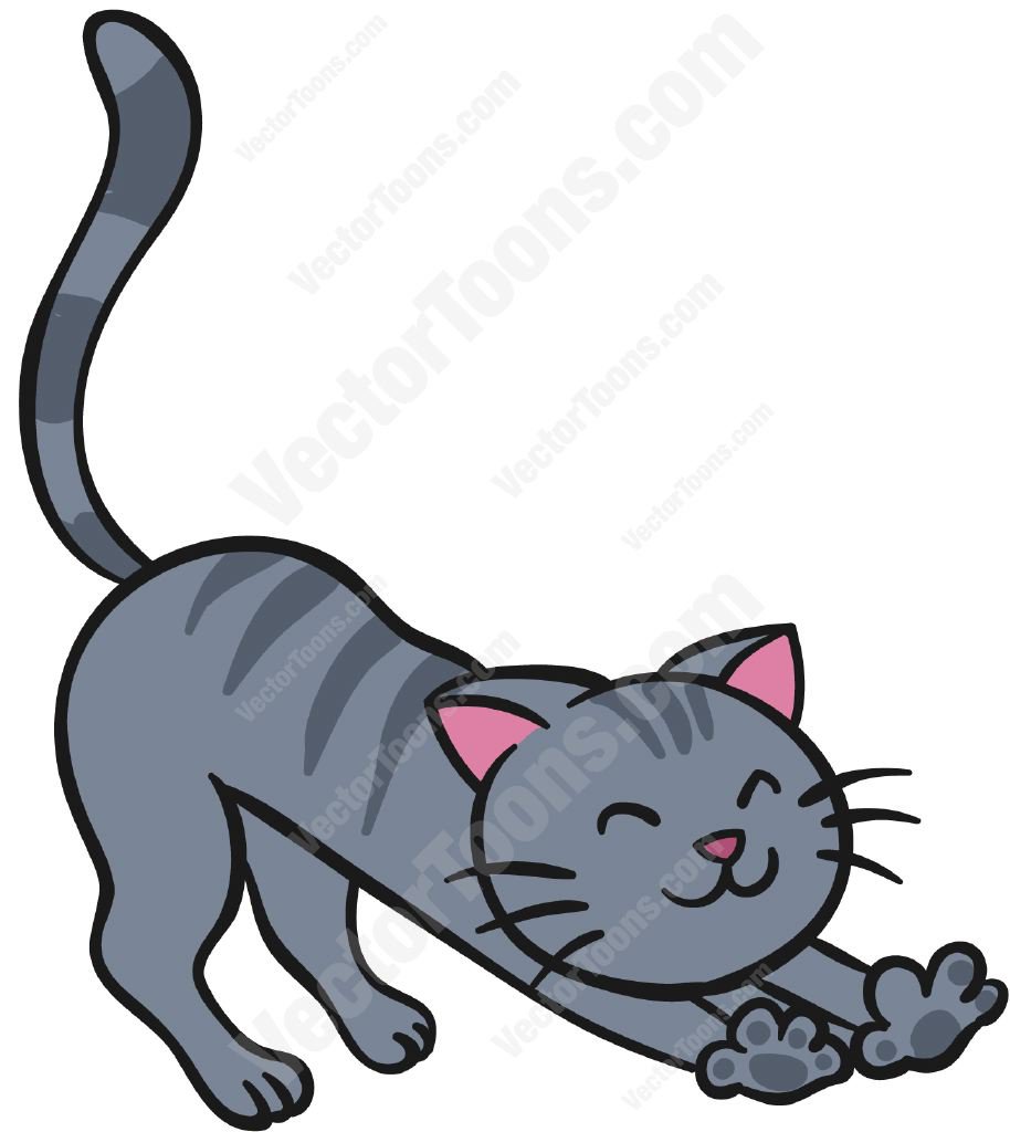 Gray cat clipart 3 » Clipart Station