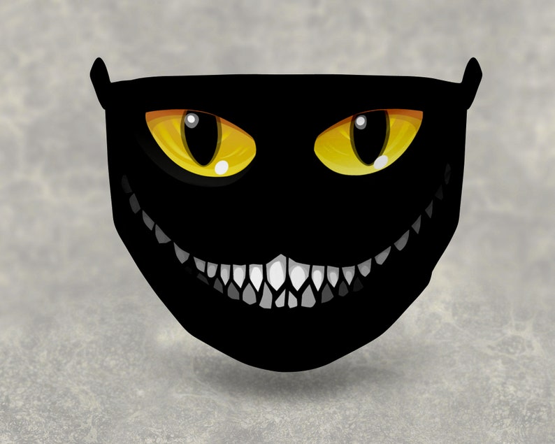 Cartoon Cat Face Mask Comes with 5 Nose Crimps and Mouth
