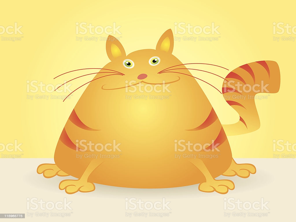 Royalty Free Fat Cat Clip Art, Vector Images