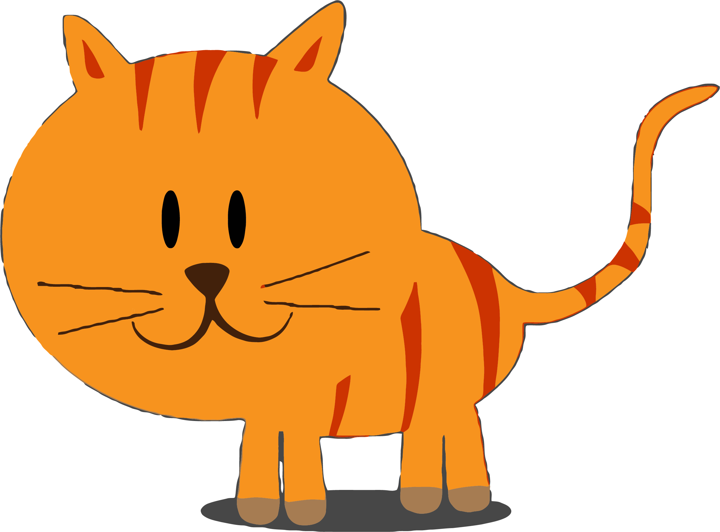 cartoon galery net Cartoon Orange Cat Png