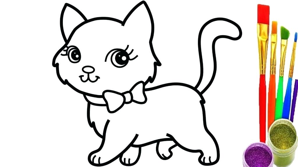 Kitten Cartoon Drawing Free download on ClipArtMag