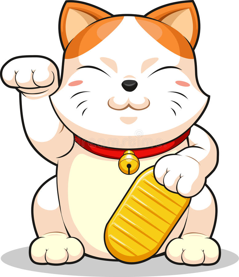 Lucky Cat (Makeni Neko) Royalty Free Stock Photo Image