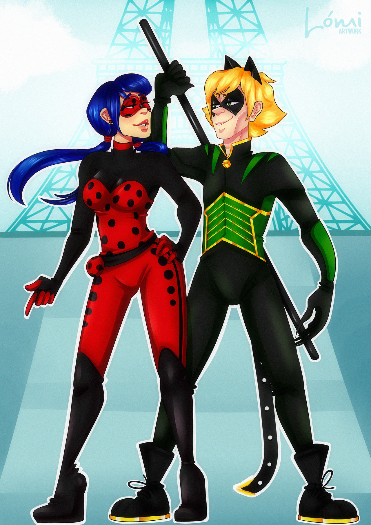 Miraculous Team (Older) Ladybug and Chat Noir by