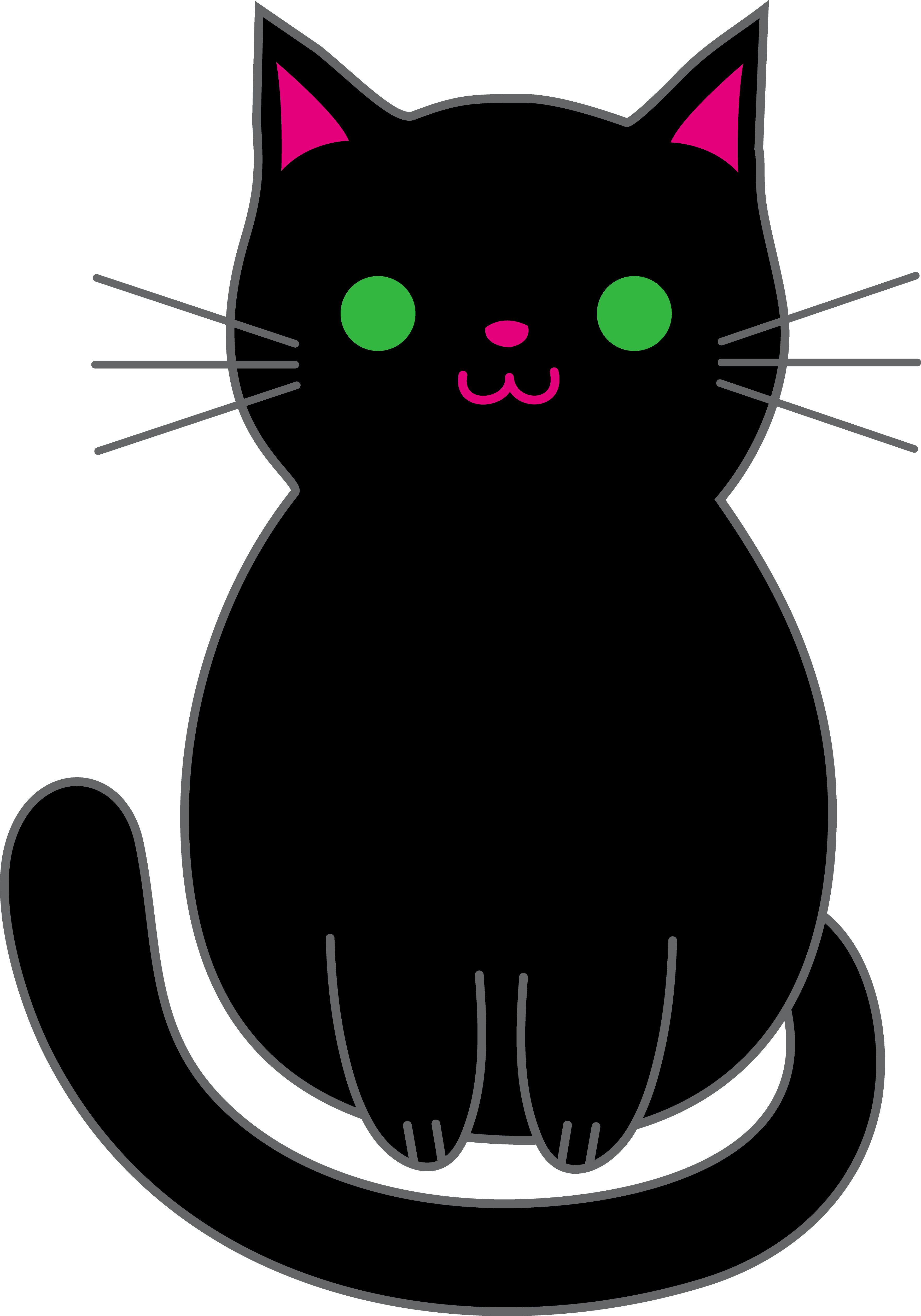 Black Cat Cartoon Pictures Cliparts.co