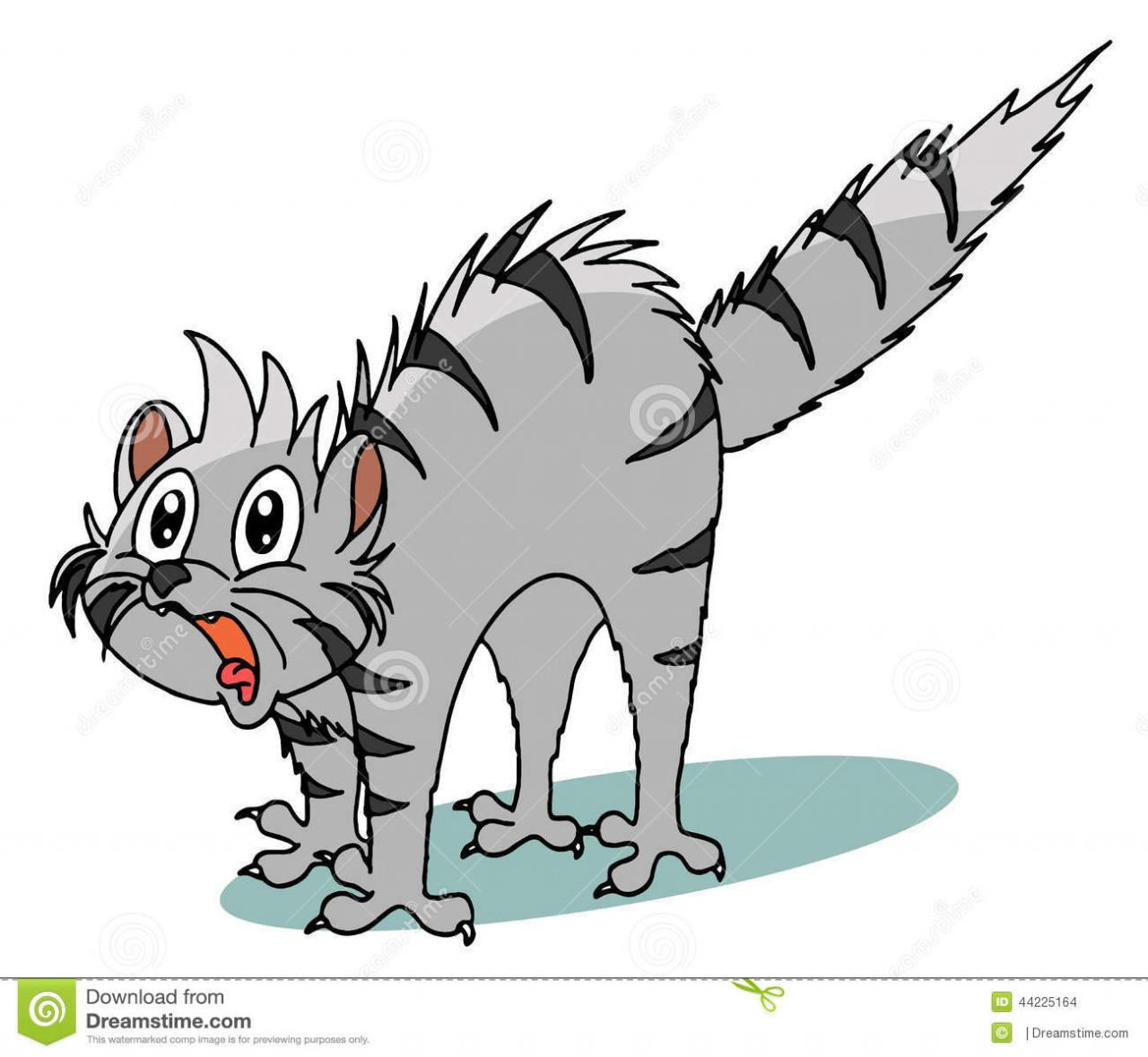 Scared Cat Clipart Clipart Suggest